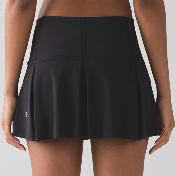 Lululemon Lost in Pace Black Skirt Size 8 Run Tennis Pickleball W8772R - Picture 1 of 10